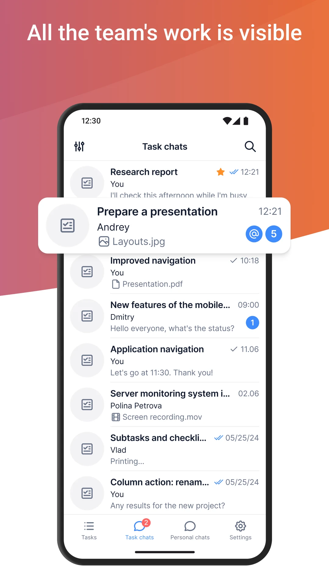 YouGile: task tracker and chat screenshot